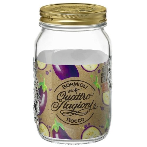 Bormioli Rocco Borcan de sticlă cu capac QuattroStagioni, 1 l