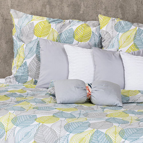 Lenjerie de pat din bumbac 4Home Nordic Leaves, 140 x 220 cm, 70 x 90 cm