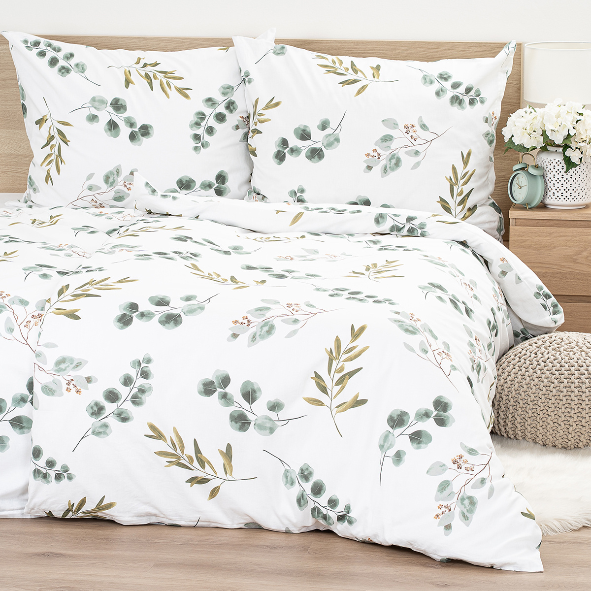 Lenjerie de pat din bumbac 4Home Eucalyptus , 140x 200 cm, 70 x 90 cm, 140 x 200 cm, 70 x 90 cm