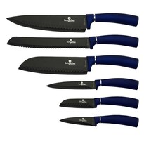 Набір ножів Berlinger Haus з 6 предметівAquamarine Metallic Line