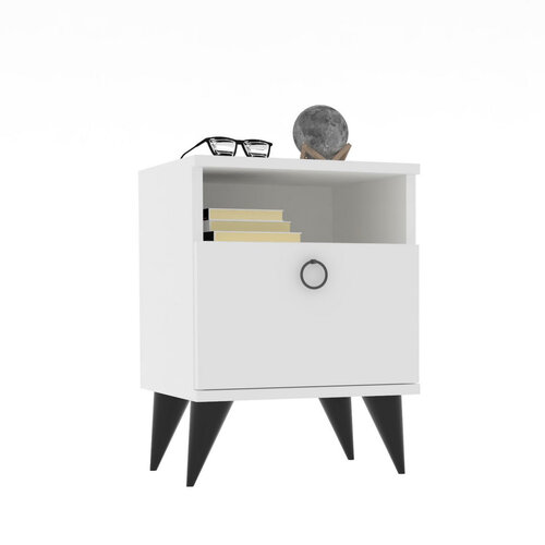 Nachttisch Barlo White