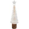 Vánoční dřevěná dekorace Roundy tree, 25 cm