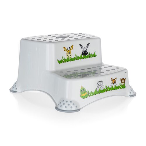 Банкетка 4kids Дитячий табурет Джунглі 2 яруси, 40x 37 x 21 см