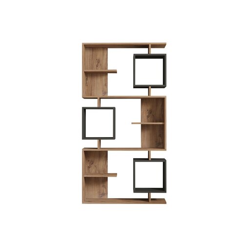 Knihovna Icardi Anthracite and Atlantic Pine