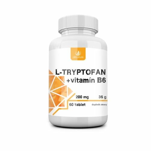 Obrázok Allnature L-tryptofan 60tbl 200mg/2,5mg vit B6