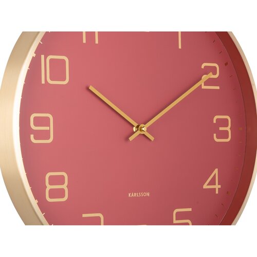 Karlsson 5973RD дизайнерські настінні годинникичервоні, діаметр 40 см