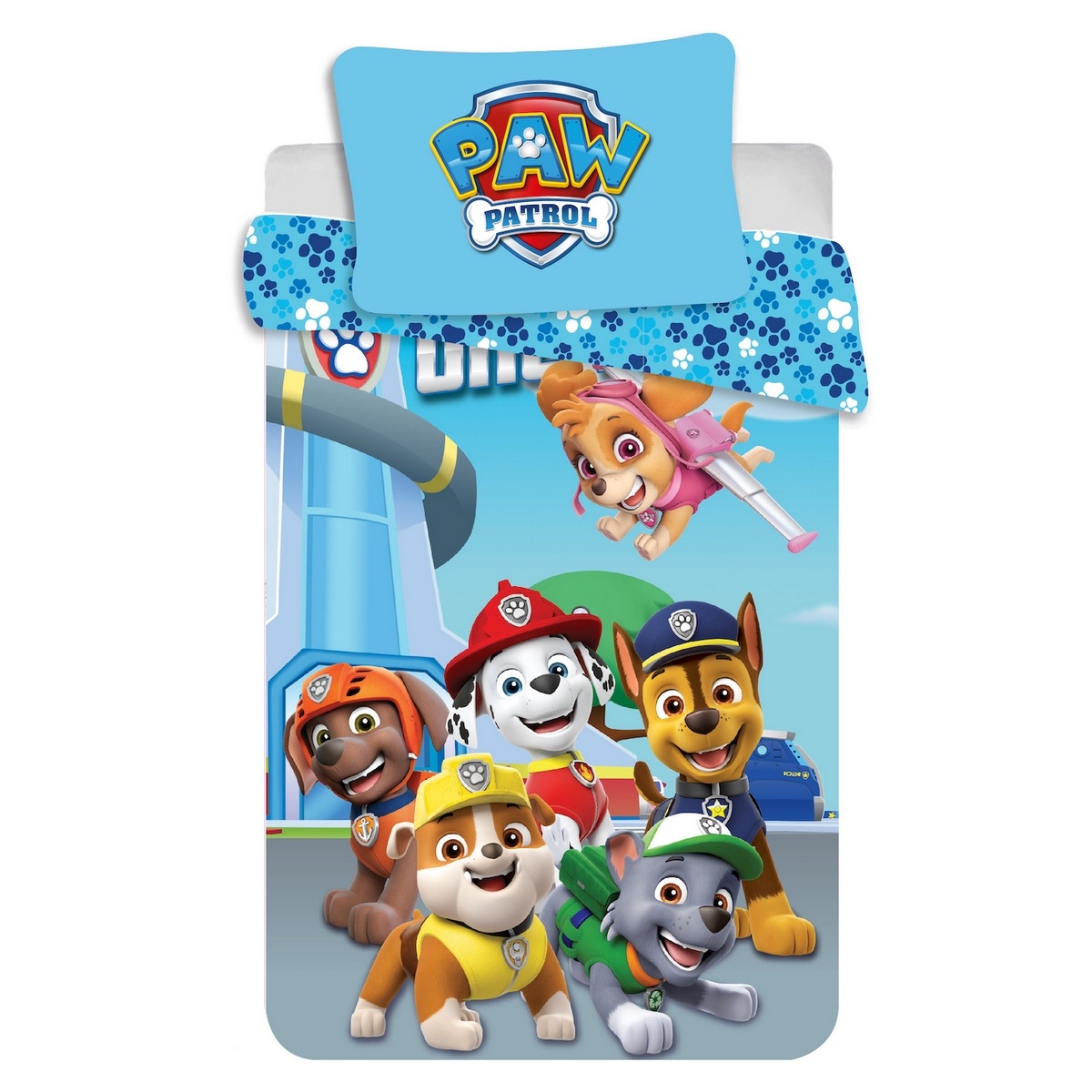 Obrázok Obliečky do postieľky Tlapková patrola - PAW Patrol 10 100x135 40x60 cm 100% Bavlna Setino