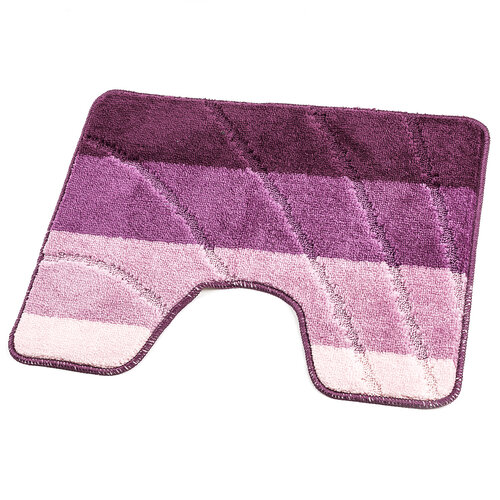 Covoraş baie Val Elli pentru vas toaletă, mov, 60 x 50 cm