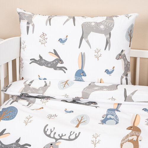 4Home Дитяча бавовняна постільна білизна  Boho woodland, 100 х 135 см, 40 х 60 см