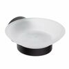 SAPHO XB800 X-round black săpunieră, sticlă opacă,negru