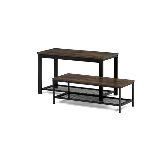 Schuhregal, 2-teiliges Set, Altholz