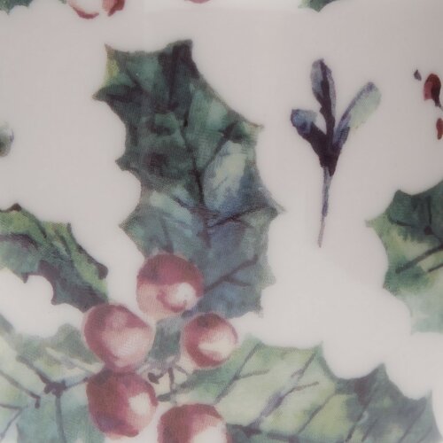 Komplet 6 porcelanskih skodelic Christmas Holly 300 ml
