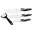 Set de cuţite Berlinger Haus, 3 piese, santoku, curacletă Bianco