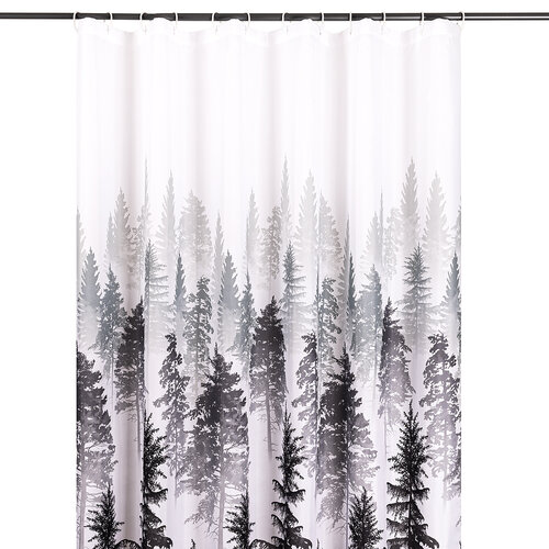 4Home Zasłona prysznicowa Forest, 178 x 183 cm