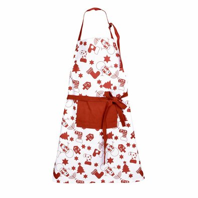 Otroška predpasnik Mikuláš rdeča, 50 x 70 cm