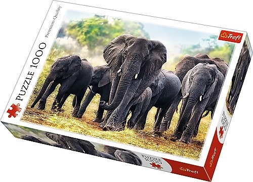 Trefl Elefanți africani puzzle, 1000 piese