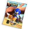 Carbotex Dětská deka Ježek Sonic a Tails, 130 x 170 cm