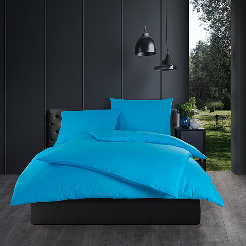 Bawełniana pościel Color turkusowa 140 x 200 cm,70 x 90 cm