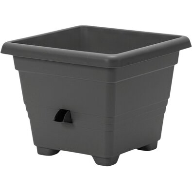 Plastia Bergamot samozavlažovací kvetináč 35 x 35 cm, sivá