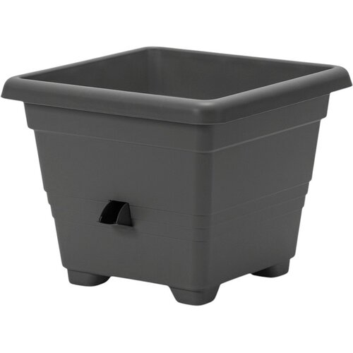 Plastia Bergamot горщик для квітів з автополивом 35 x 35 см, сірий