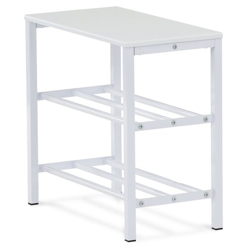 Skrinka na topánky 83168-42 WT, kov, biela