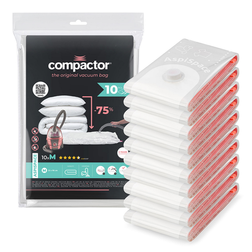 Compactor Set de saci de depozitare sub vidAspispace M 70 l, 55 x 90 cm, 10 buc.