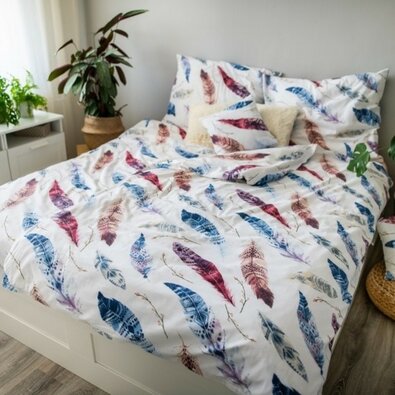 Бавовняна постільна білизна Piume, 140 x 200 см, 70 x 90 см, 40 x 40 см