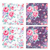 Altom Keramični podstavek Floral, 10 x 10 cm, set4 kosov