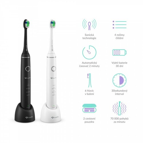 TrueLife Set soničnih zobnih ščetk SonicBrushCompact Duo, 2 kos