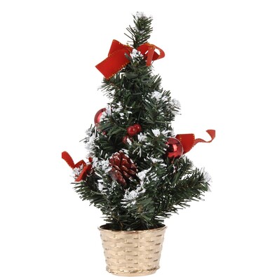 Vánoční dekorovaný stromeček, červená