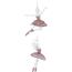 Weihnachtsschmuck-Set Ballerina 15 cm,  2 St., Rosa