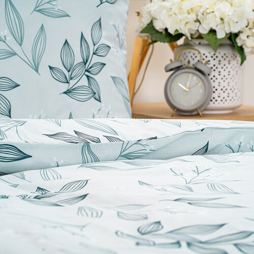 4Home Baumwollbettwäsche Frosty Leaves, 140 x 220 cm, 70 x 90 cm