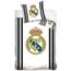 Bavlněné povlečení Real Madrid šedá Stripes, 140 x 200 cm, 70 x 80 cm
