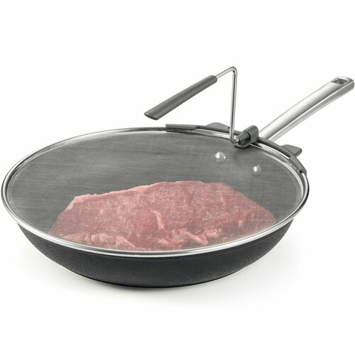 Tescoma Ochranné síto se sklápěcí rukojetí GrandCHEF, 30  cm