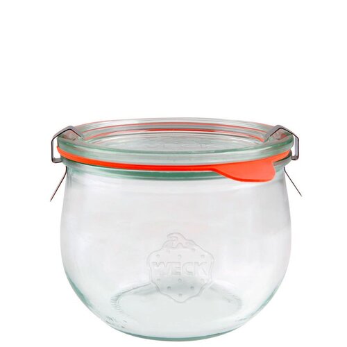 Set de 6 borcane Weck Tulpe 580 ml cu accesorii,diametru 100 mm
