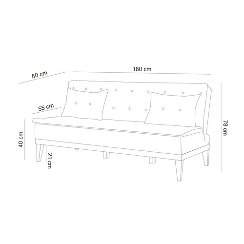 Schlafsofa Fuoco Cream