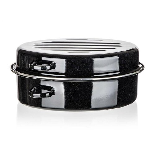 Banquet 2-delni ovalni emajlirani pekač CULINARIABlack, 38 cm