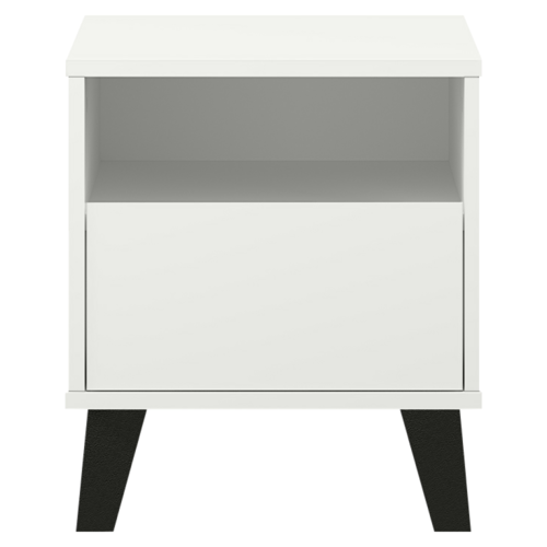 Nočný stolík BOGAN 1S, biela
