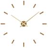 VLAHA VCT1040 Minimal tölgyfa öntapadó óra, arany, átmérő: 80 cm