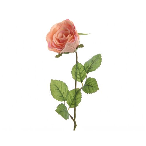 Umělá Růže oranžová, 45 cm
