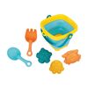 Baby Mix Găleată pliabilă cu nisip și jucării cuapă, 5 buc