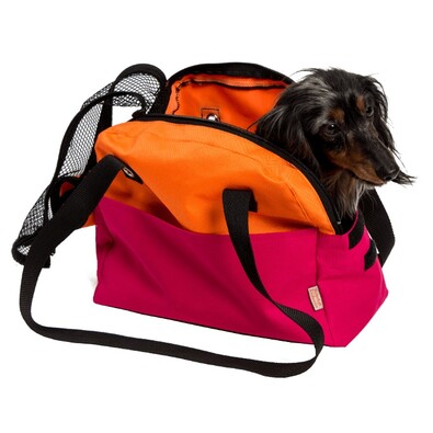 Transportní taška Boseň Lux malinovo-oranžová, 30 cm