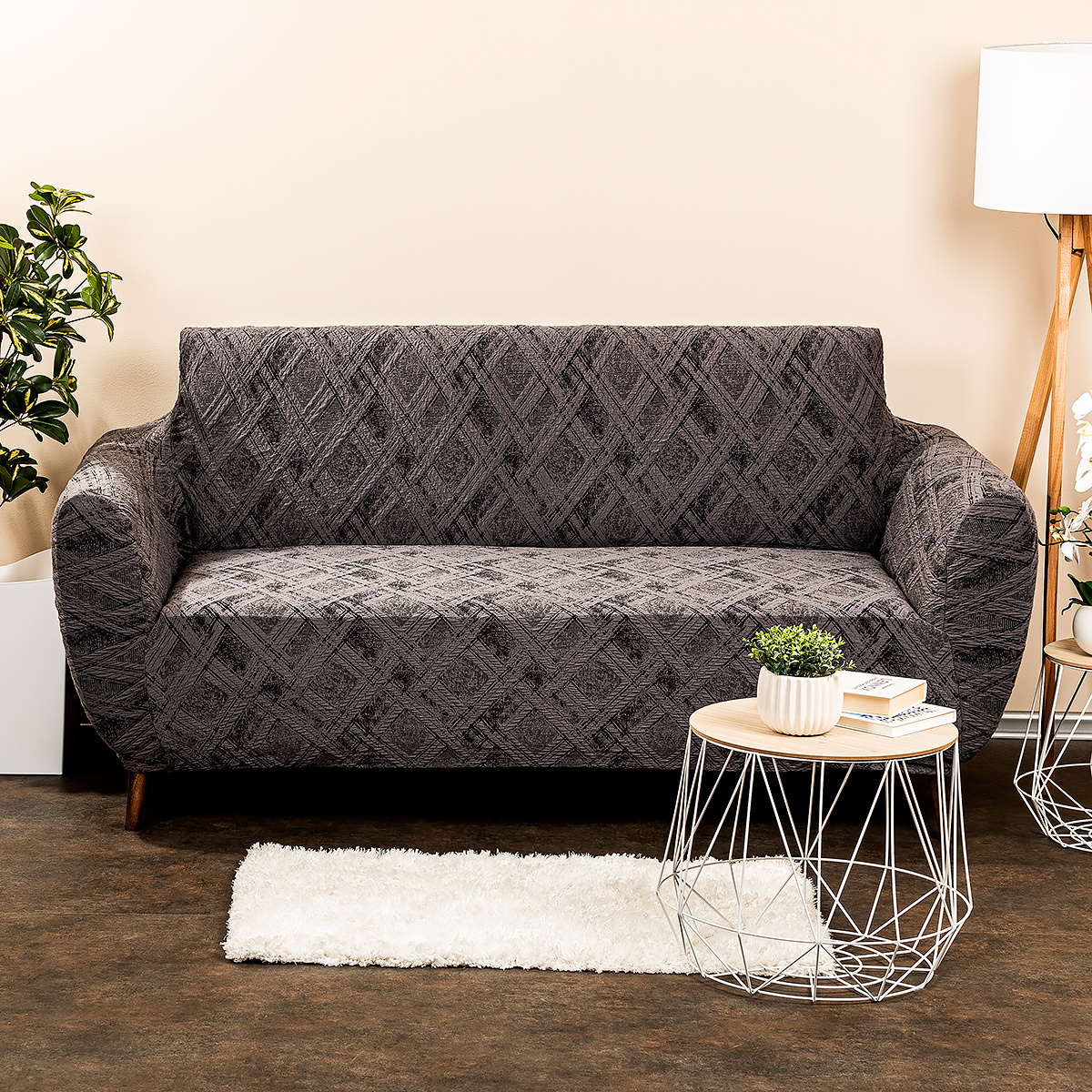 Husa multielastica 4Home Comfort Plus pentru canapea, gri, 140 - 180 cm
