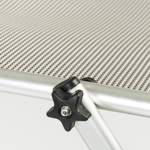 Leżak z daszkiem, szary