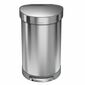 Simplehuman Pedal bin 45 L, mat jeklo