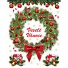 Naklejka Wieniec świąteczny, 33 x 50 cm