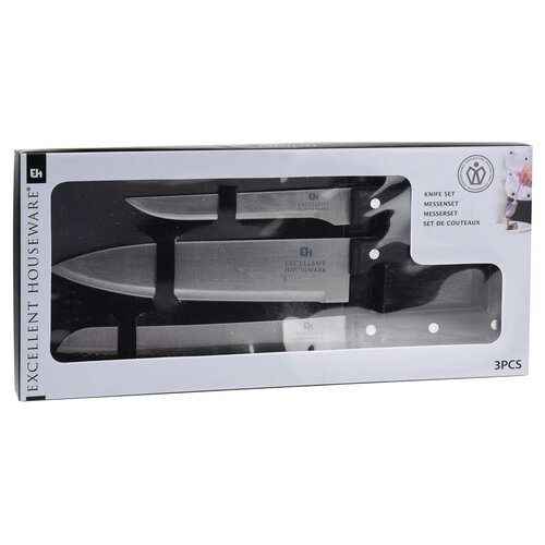 Set de cuțite din inox Excellent, 3 buc.