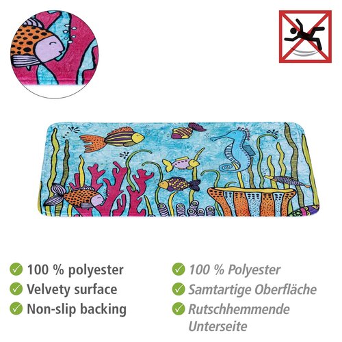 Covoraș de baie Wenko Ocean Rollin Art, 45 x 70 cm