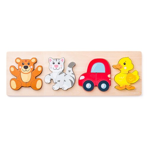 Woody Puzzle Baby deszkůn, 4 motívum