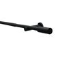 Set bară perdele KRETA 19/16 mm, 120 - 210 cm, negru mat